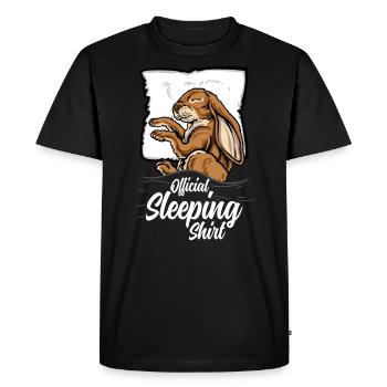 Official Sleeping Shirt Rabbit Rabbit Pajamas - Men's Premium Organic T-Shirt - black - Front - Nico (187cm)