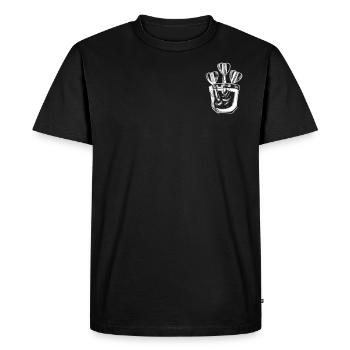 Fléchettes Pocket Chest Pocket Darts Joueurs Hommes - T-shirt Premium bio Homme - noir - Devant - Nico (187cm)