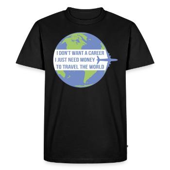Travel Traveller Traveller Holiday Holidaymakers Travel - Men's Premium Organic T-Shirt - black - Front - Nico (187cm)