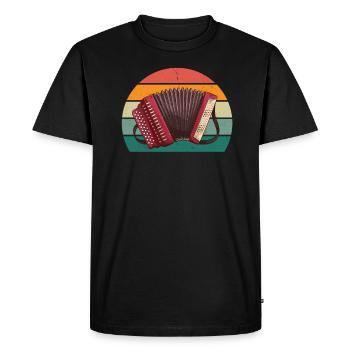 Music Musi Accordion Player Folk Music Accordion - Men's Premium Organic T-Shirt - black - Front - Nico (187cm)