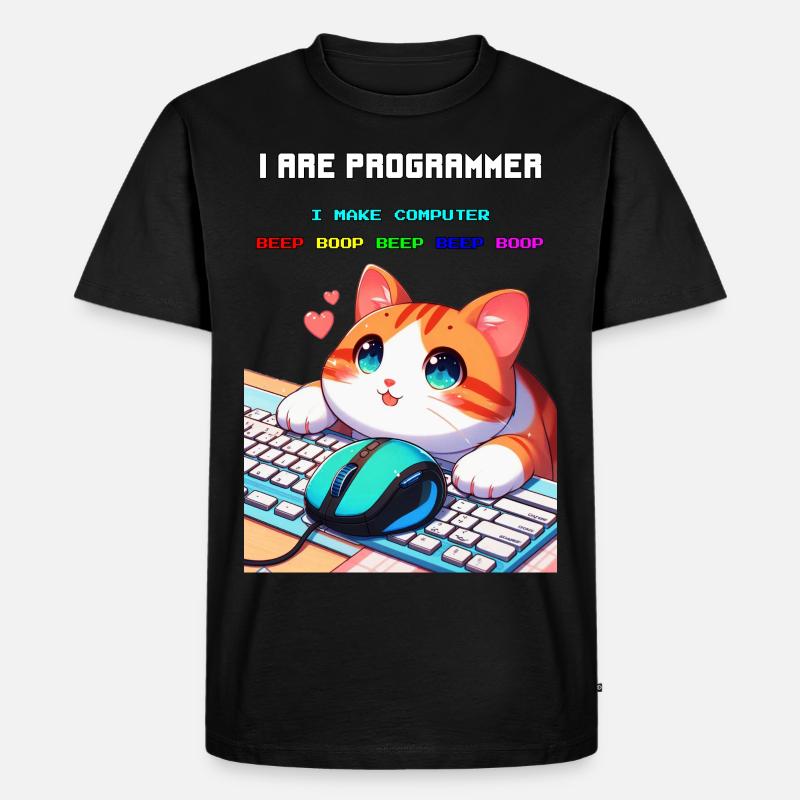 Ich bin Programmierer - Männer Premium Bio T-Shirt - Schwarz
