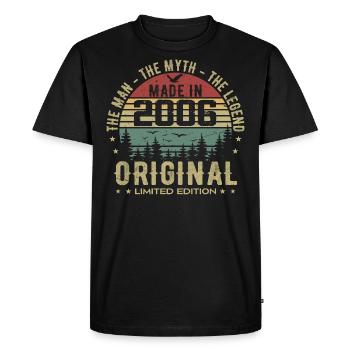 Original 2006 Retro 2006 Cadeau Anniversaire 2006 - T-shirt Premium bio Homme - noir - Devant - Nico (187cm)