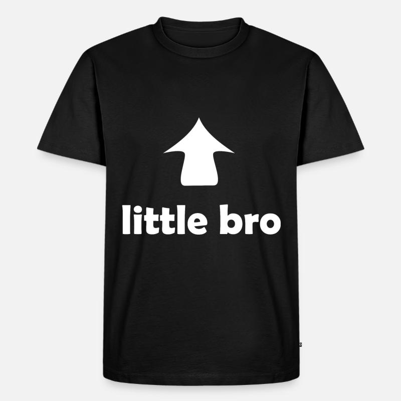 Für den kleinen Bruder - Männer Premium Bio T-Shirt - Schwarz