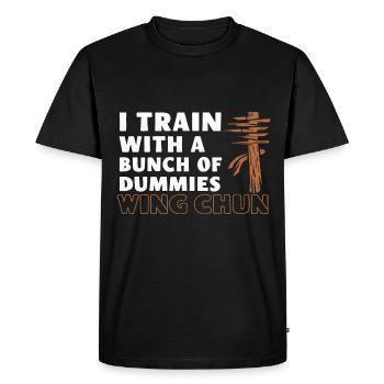 Cadeau d’arts martiaux Wing Chun - T-shirt Premium bio Homme - noir - Devant - Nico (187cm)