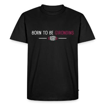 Rugby Bordeaux born to be Girondins - T-shirt Premium bio Homme - noir - Devant - Nico (187cm)