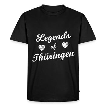 Notre maison en Thuringe - T-shirt Premium bio Homme - noir - Devant - Nico (187cm)