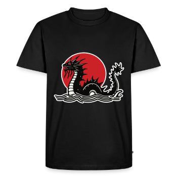 Design de monstre marin pour les monstres et les créatures mythiques F - T-shirt Premium bio Homme - noir - Devant - Nico (187cm)