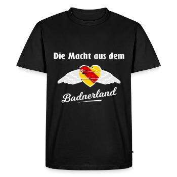 La puissance de Baden - T-shirt Premium bio Homme - noir - Devant - Nico (187cm)