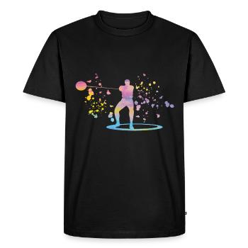 Hammer Thrower Colorsplash Hammer Throw - Men's Premium Organic T-Shirt - black - Front - Nico (187cm)