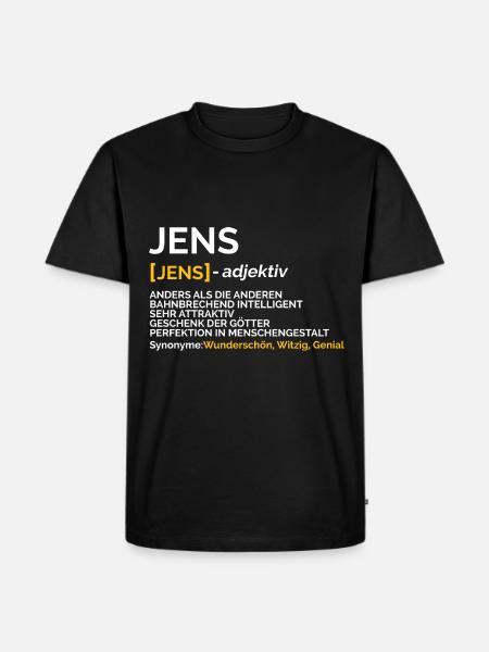 Jens - Männer Premium Bio T-Shirt - Schwarz