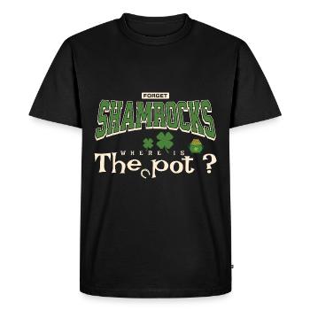 Oubliez les trèfles, où est le pot, les vacances irlandaises amusantes - T-shirt Premium bio Homme - noir - Devant - Nico (187cm)