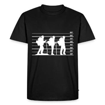 Hikers - (3) - Men's Premium Organic T-Shirt - black - Front - Nico (187cm)