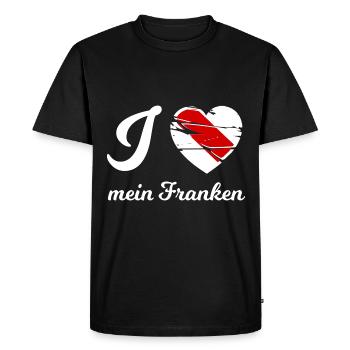 La belle Franconie - T-shirt Premium bio Homme - noir - Devant - Nico (187cm)