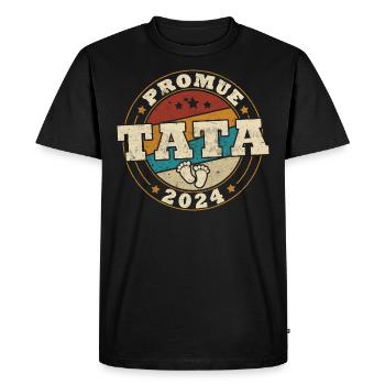 Promue tata 2024 - T-shirt Premium bio Homme - noir - Devant - Nico (187cm)