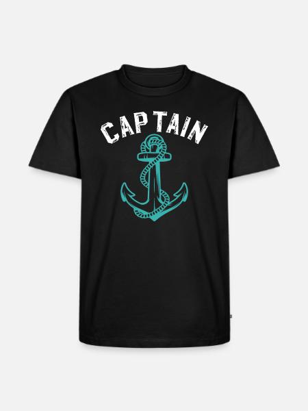 Kapitän Captain Anker - Men's Premium Organic T-Shirt - black
