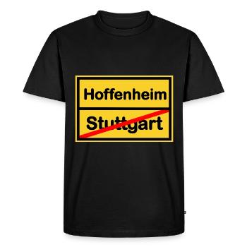 Les supporters d’Hoffenheim - T-shirt Premium bio Homme - noir - Devant - Nico (187cm)