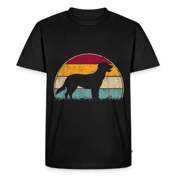 Nova Scotia Duck Tolling Toller Retriever Vintage - Männer Premium Bio T-Shirt - Schwarz - Vorne - Nico (187cm)