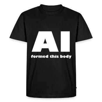 Artificial intelligence is coming - Men's Premium Organic T-Shirt - black - Front - Nico (187cm)