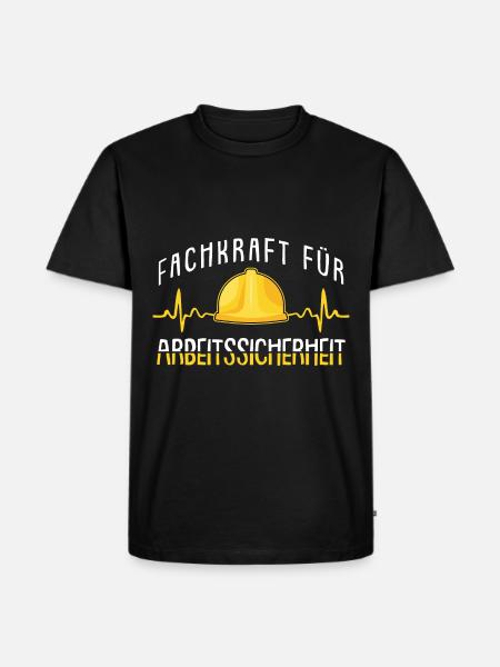 Arbeitssicherheit Herzschlag Sifa Sicherheitskraft - Männer Premium Bio T-Shirt - Schwarz