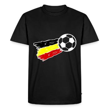L’équipe de Belgique - T-shirt Premium bio Homme - noir - Devant - Nico (187cm)