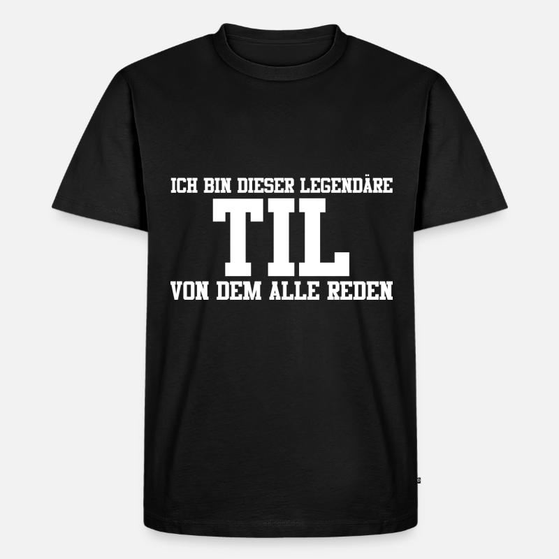 Til Name Design - Männer Premium Bio T-Shirt - Schwarz
