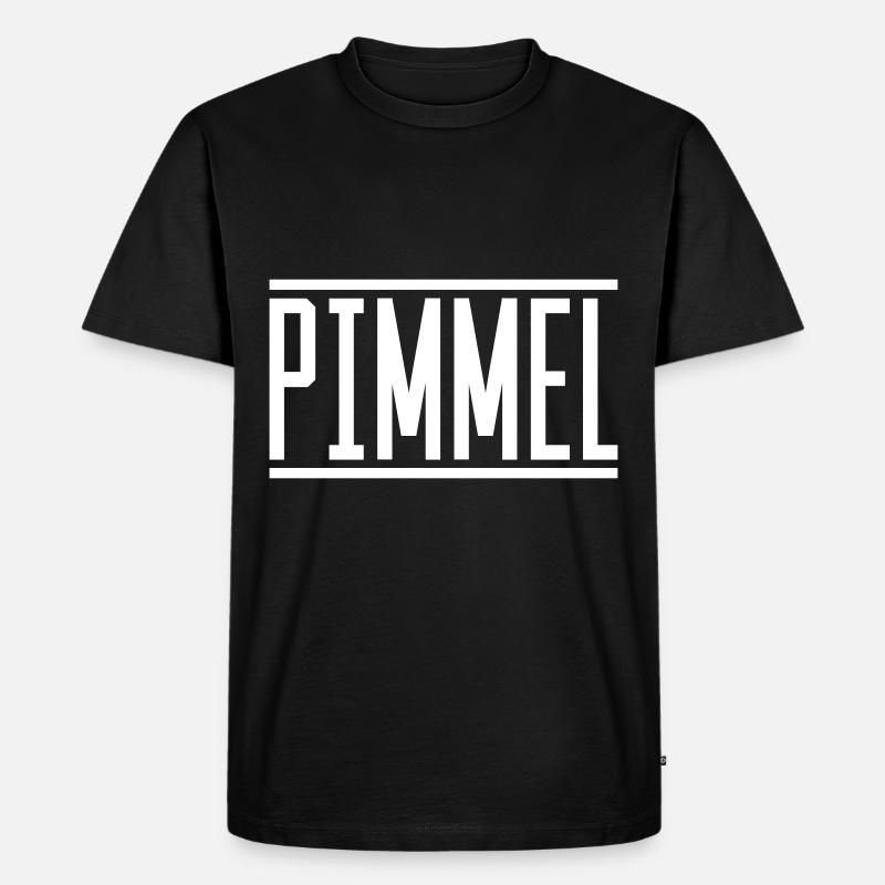 pimmel - Männer Premium Bio T-Shirt - Schwarz