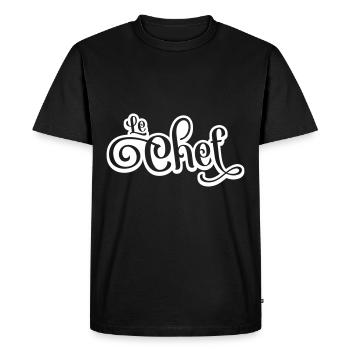 le chef - Men's Premium Organic T-Shirt - black - Front - Nico (187cm)
