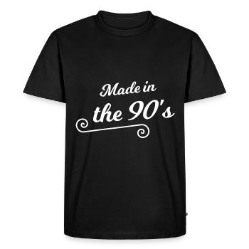 The nineties - Men's Premium Organic T-Shirt - black - Front - Nico (187cm)