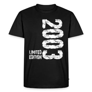 Édition limitée 2003 - T-shirt Premium bio Homme - noir - Devant - Nico (187cm)