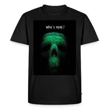 WHO'S NEXT ? - T-shirt Premium bio Homme - noir - Devant - Nico (187cm)