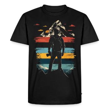 Photographie Nature Photographie Appareil photo reflex - T-shirt Premium bio Homme - noir - Devant - Nico (187cm)