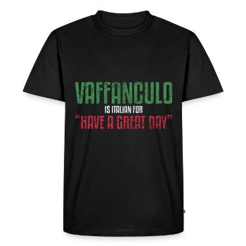 Vaffanculo signifie en italien Avoir un - T-shirt Premium bio Homme - noir - Devant - Nico (187cm)