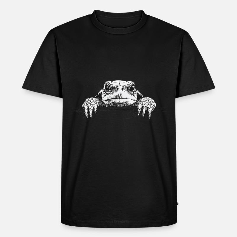 Schildkröte - Männer Premium Bio T-Shirt - Schwarz