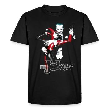 Batman Joker Dance - Männer Premium Bio T-Shirt - Schwarz - Vorne - Nico (187cm)