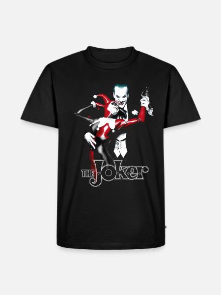 Batman Joker Dance - Männer Premium Bio T-Shirt - Schwarz - Vorne