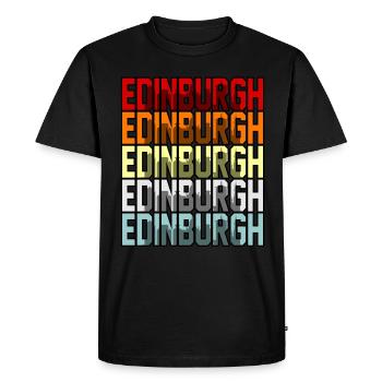 Cadeau d’ascendance écossaise d’Édimbourg - T-shirt Premium bio Homme - noir - Devant - Nico (187cm)