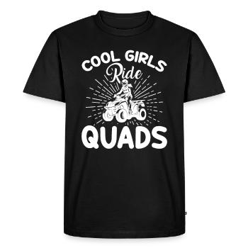 Les Filles Cool Conduisent Des Quads - T-shirt Premium bio Homme - noir - Devant - Nico (187cm)