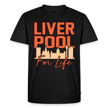 Liverpool For Life Cadeau - T-shirt Premium bio Homme - noir - Devant - Nico (187cm)