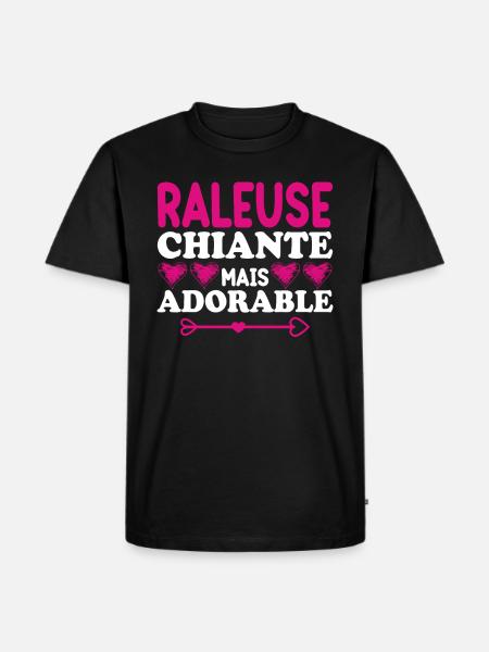 Raleuse Chiante Mais Adorable - T-shirt Premium bio Homme - noir