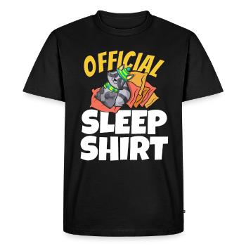 Cadeau de raton laveur Sweet Sleep - T-shirt Premium bio Homme - noir - Devant - Nico (187cm)