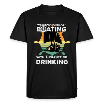 Cadeau à boire boots - T-shirt Premium bio Homme - noir - Devant - Nico (187cm)