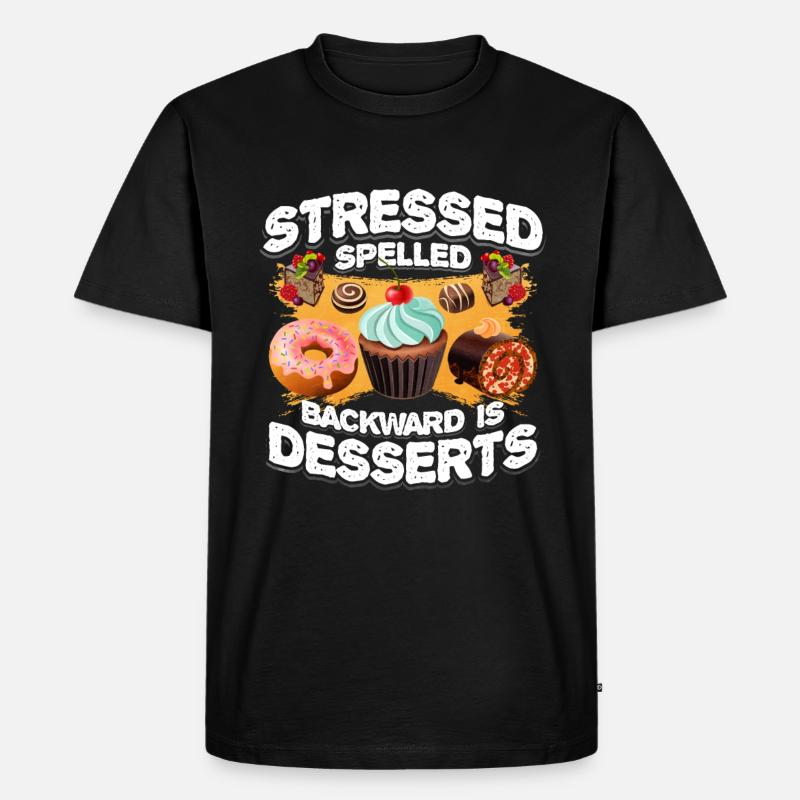 Cupcakes Desserts Geschenk - Männer Premium Bio T-Shirt - Schwarz