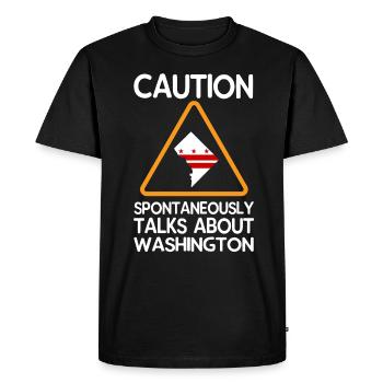 Horizon de Washington - T-shirt Premium bio Homme - noir - Devant - Nico (187cm)