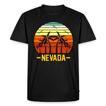Nevada explorer gift - Men's Premium Organic T-Shirt - black - Front - Nico (187cm)