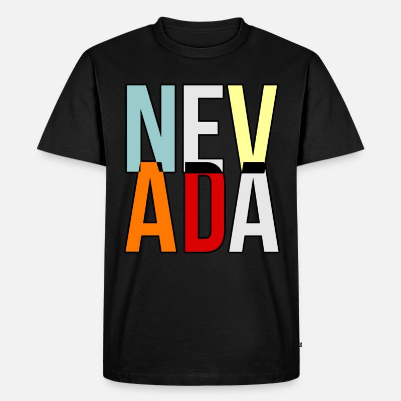 Nevada lebensgeschenk - Männer Premium Bio T-Shirt - Schwarz