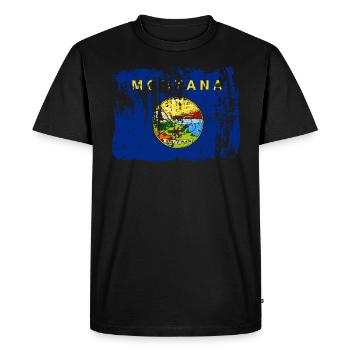 Fier cadeau de résident du Montana - T-shirt Premium bio Homme - noir - Devant - Nico (187cm)