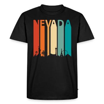 Nevada root gift - Men's Premium Organic T-Shirt - black - Front - Nico (187cm)