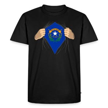 Nevada root gift - Men's Premium Organic T-Shirt - black - Front - Nico (187cm)