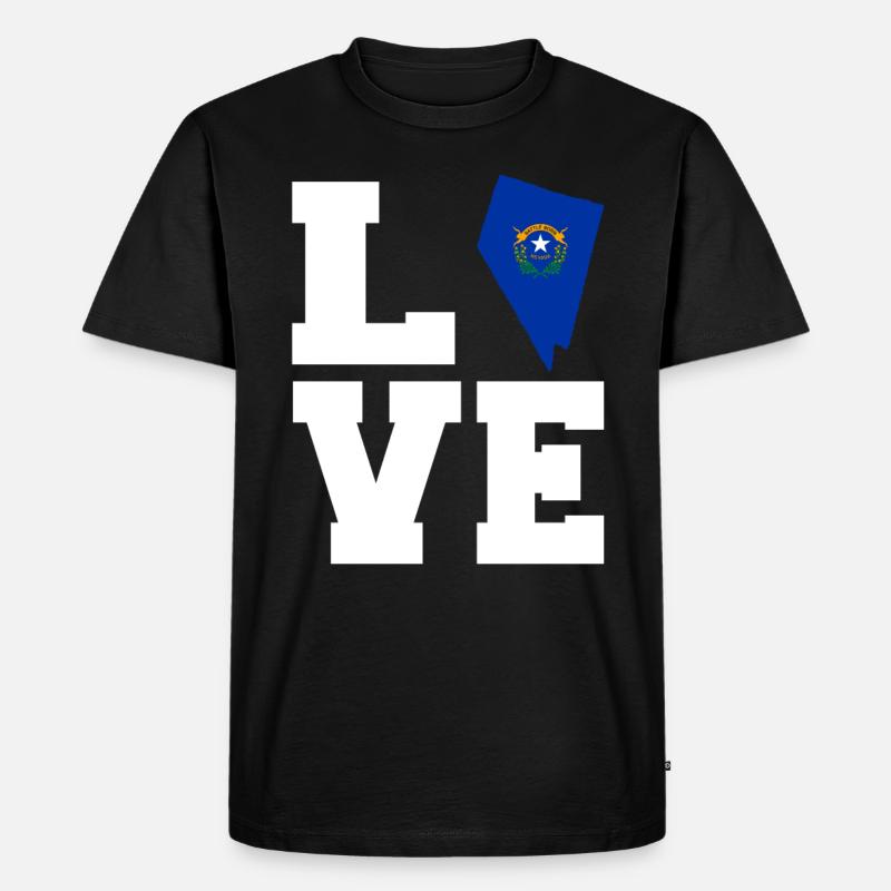 Nevada wurzel geschenk - Männer Premium Bio T-Shirt - Schwarz