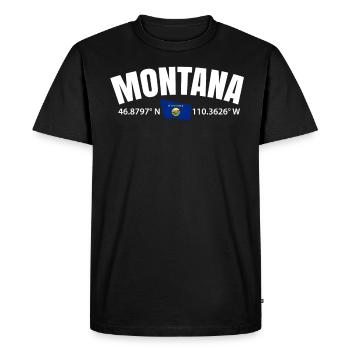 Montana Adventurer Cadeau - T-shirt Premium bio Homme - noir - Devant - Nico (187cm)